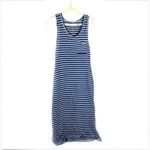 291 Venice Women's Striped Maxi Tank Dress Sleeveless Size Small